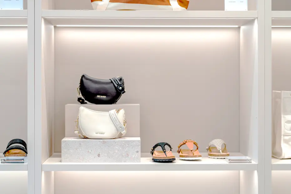 LED-Lichtleiste CAPH R32 im Hey Marly Flagshipstore Köln – ästhetisches Lichtkonzept für moderne Innenraumbeleuchtung.