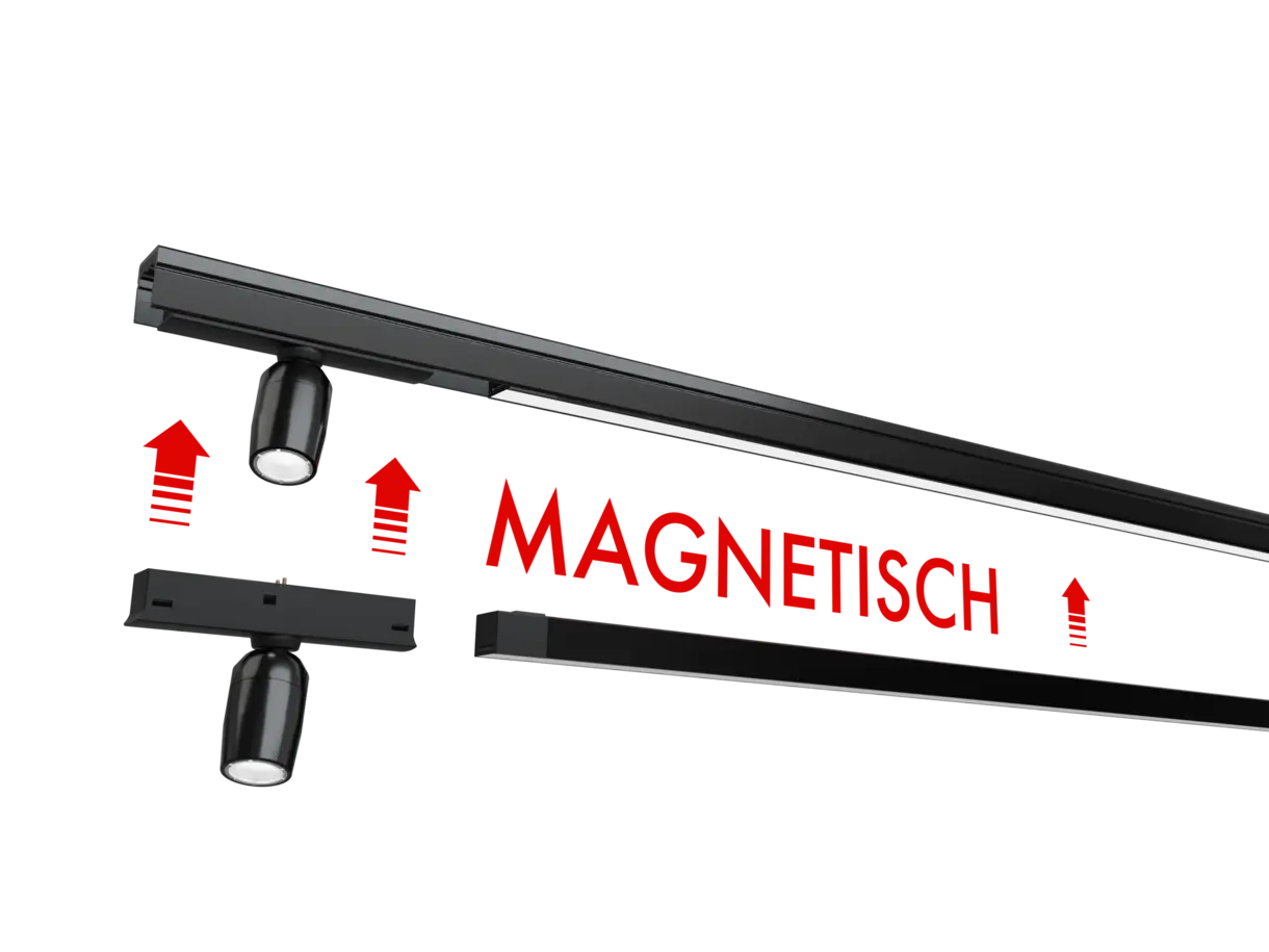 Illustration des magnetischen Plug-&-Light-Prinzips der INWI Micro LED-Komponenten – innovative Verbindungstechnologie von DWD Concepts